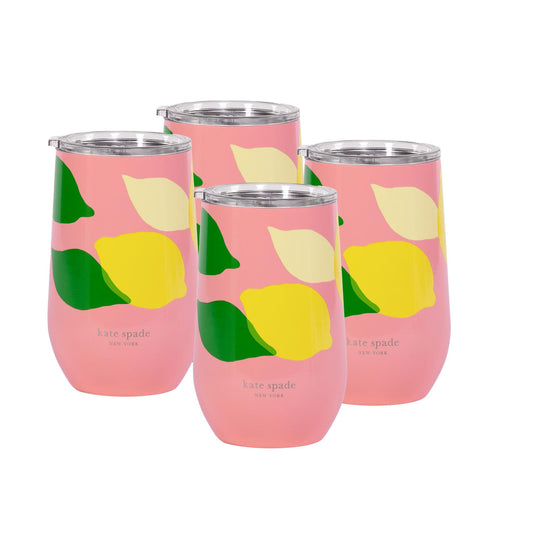 KATE SPADE NEW YORK 16OZ STEMLESS WINE TUMBLER